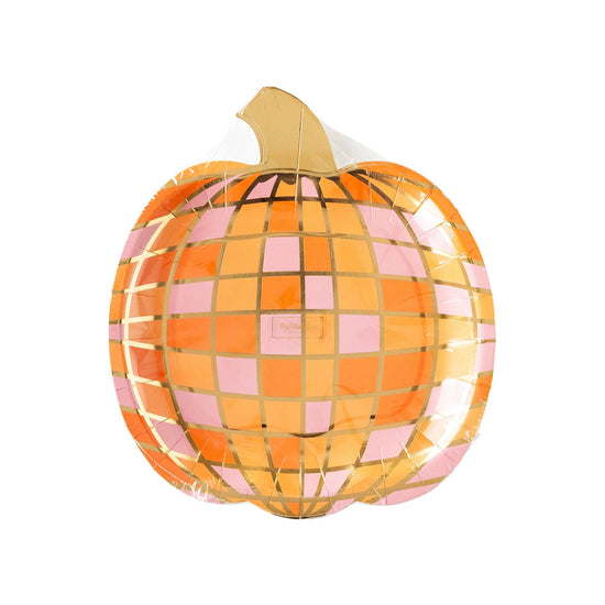Disco Pumpkin Plates