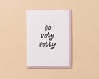 So Very Sorry Letterpress Sympathy Card