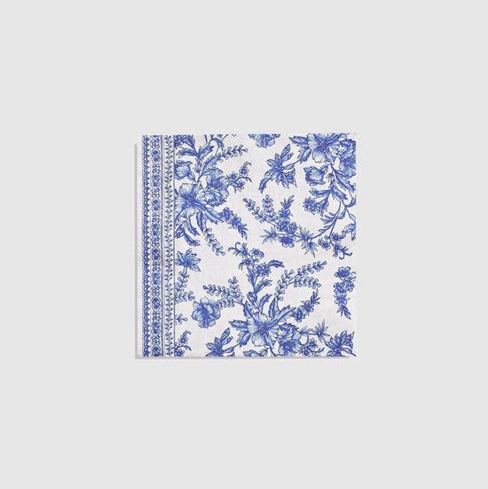 Blue Toile Large Napkins - 25 Ct.