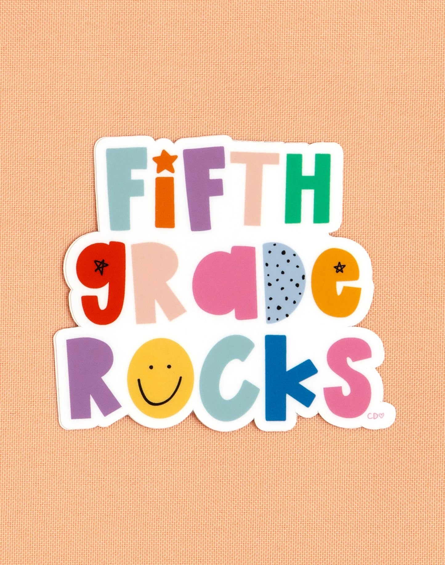Fifth Grade Rocks Sticker