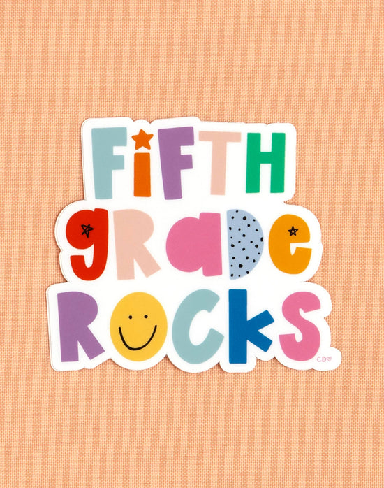 Fifth Grade Rocks Sticker