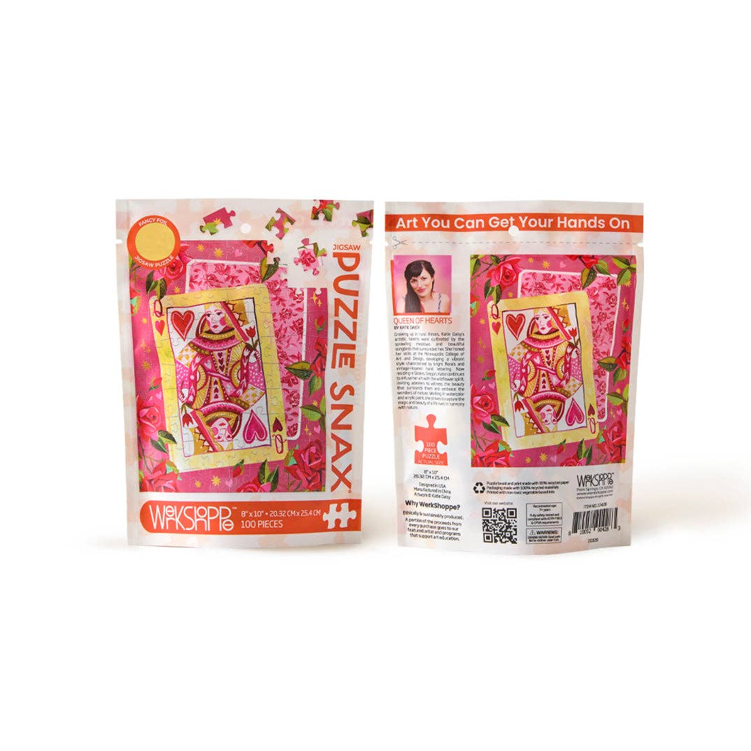 Puzzle Snax Queen Of Hearts 100 Piece