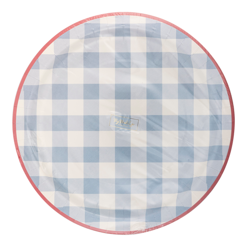 Hamptons Chambray Gingham Plates - 8 ct.