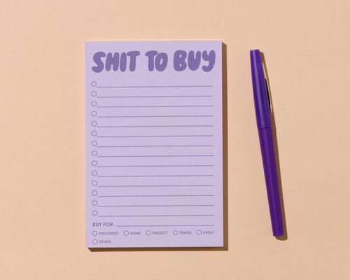 Shit To Buy 50 Page Notepad