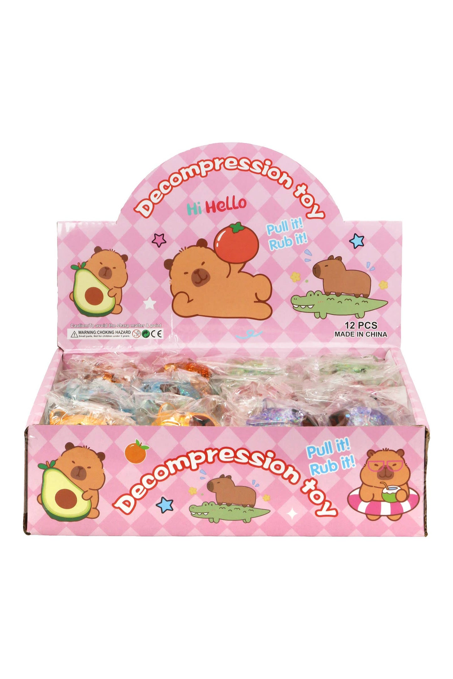 Capybara Glitter Squishy - Assorted Colors