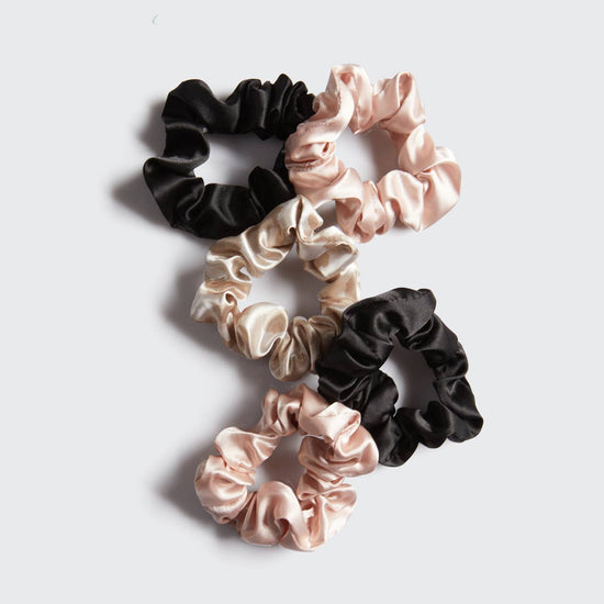 Satin Sleep Scrunchies 5pc Set - Assorted