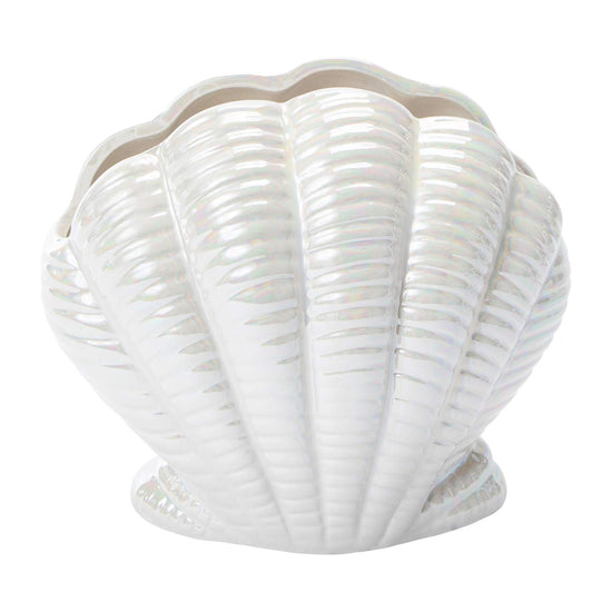 Iridescent Seashell Vase