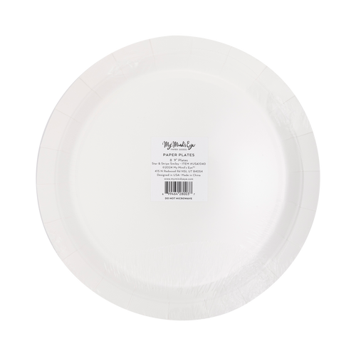 Stars & Stripes Smiley Plates Set - 8 ct.