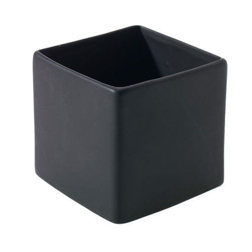 Urban Square Planter Vase - Small Black