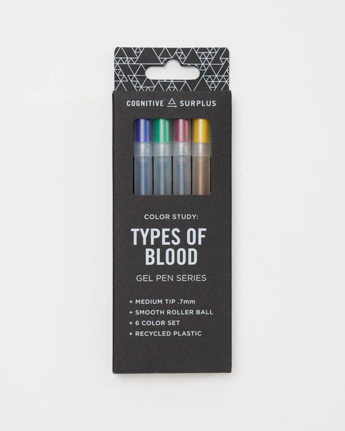 Types of Blood Neon Gel Pens