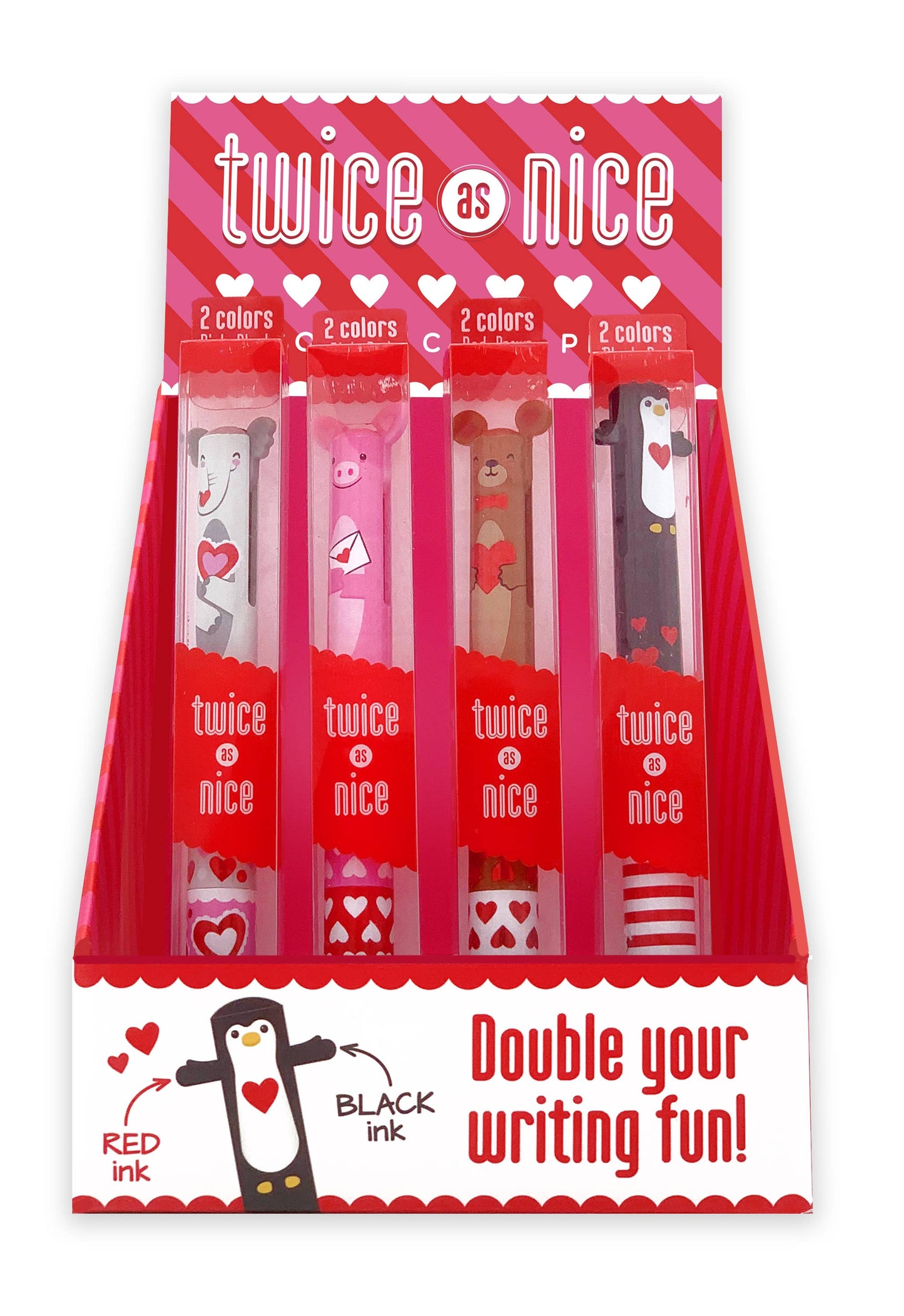 Twice as Nice Valentine 2-Color Click Pen