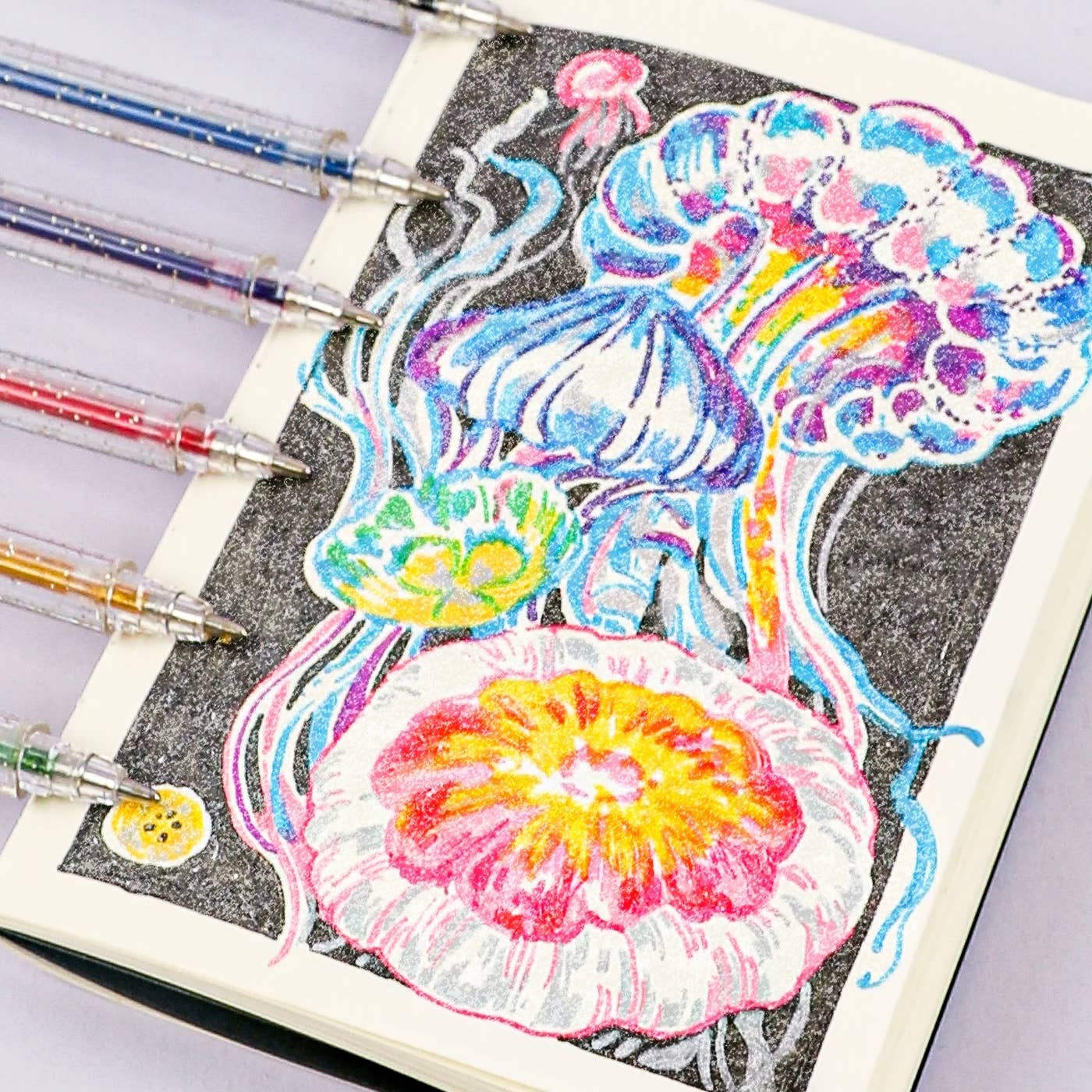 Iridescent Glitter Gel Pen Set of 18