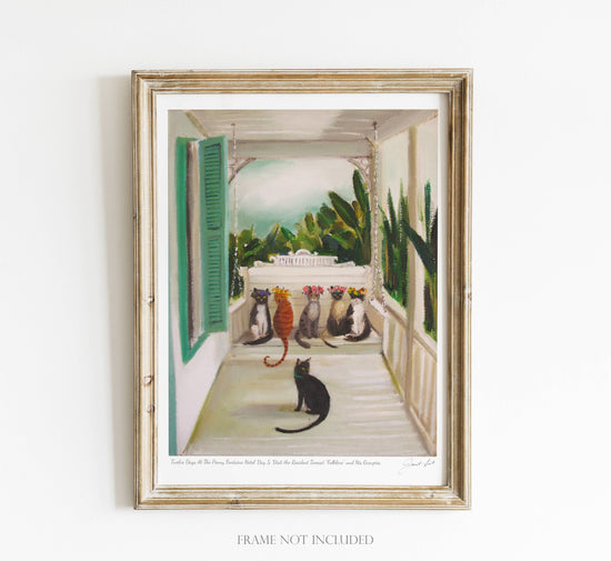 Twelve Days Penny Fontaine Hotel. Day 5 Art Print - 8.5 X 11