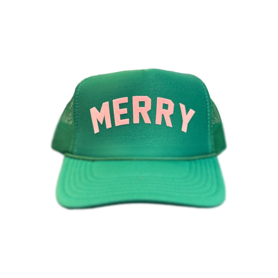 Holiday MERRY Trucker Hat - Green