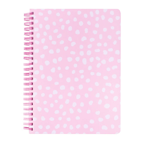 Mini Spiral Notebook - Pink Dots