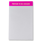 Prepare to Be Amazed - Lined Notepad - Bright Purple Magenta