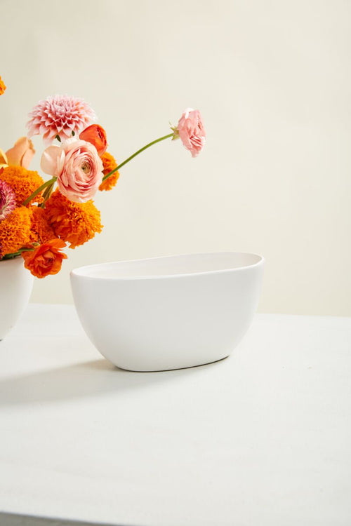White Ceramic Metta Vase