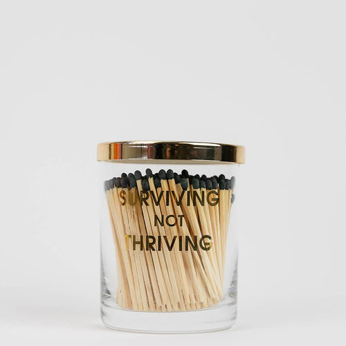 Surviving Not Thriving Match Set + Rocks Glass Duo