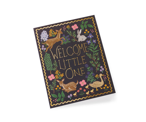 Woodland Welcome Little One Card