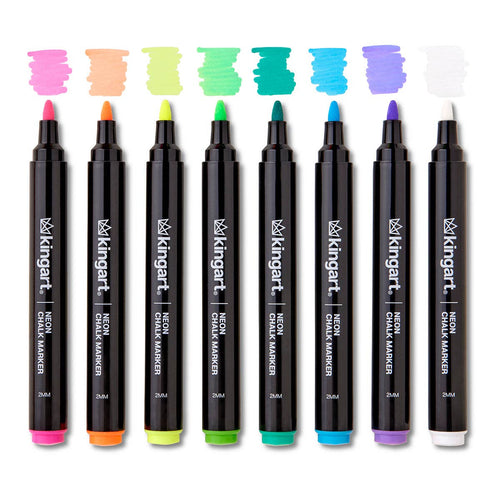 Chalk Markers – Neon Palette, 8 Colors