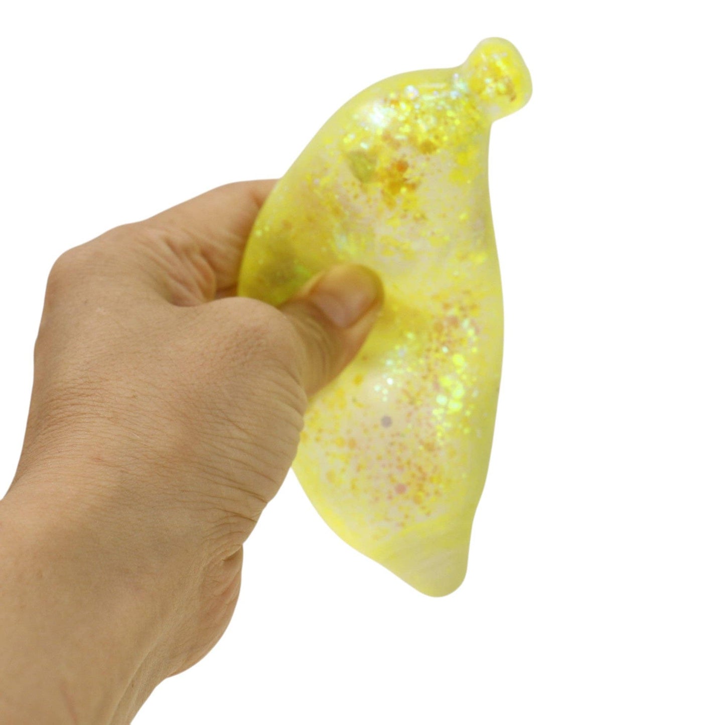 Glitter Banana Squishy Toy