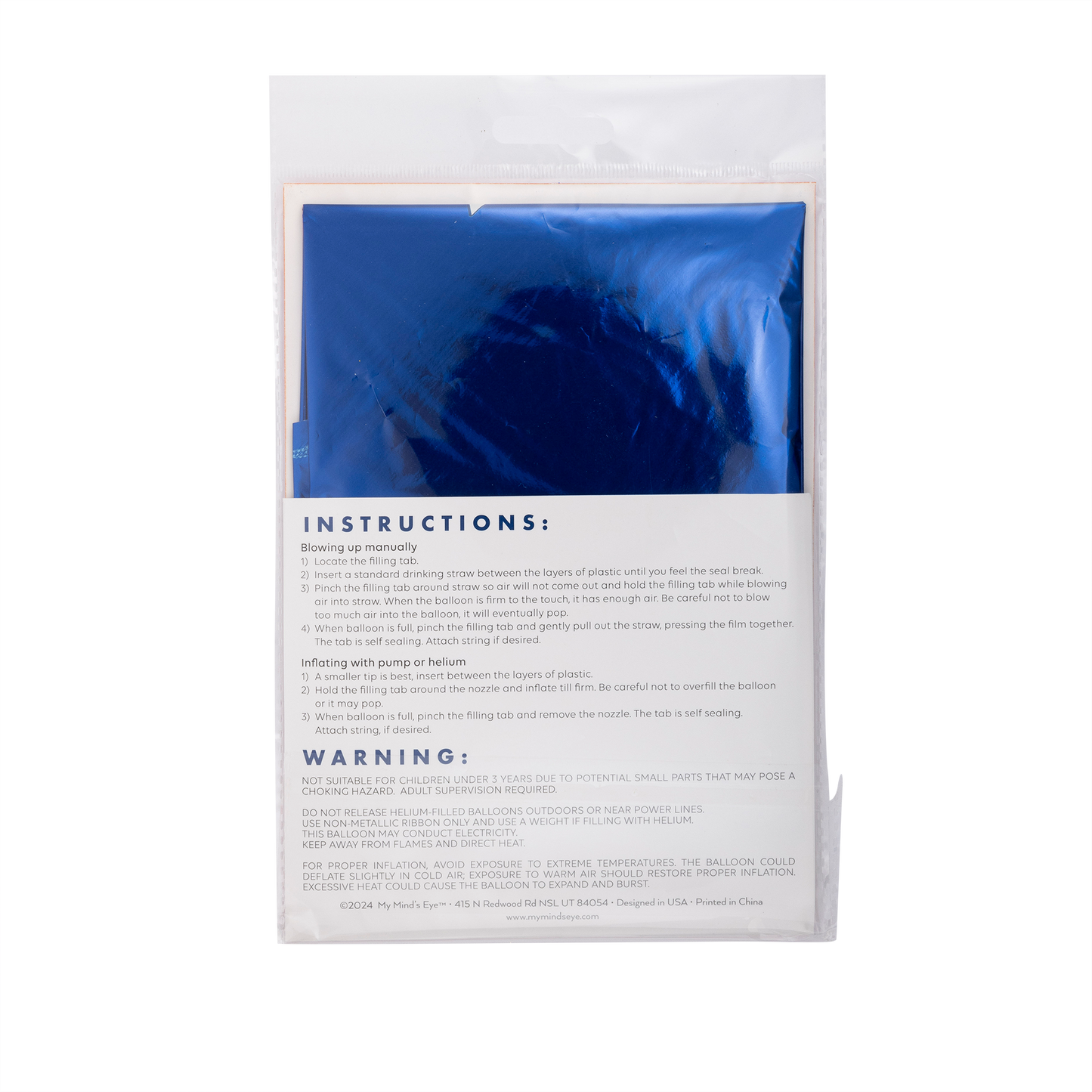 Blue Star Shaped Foil Balloon