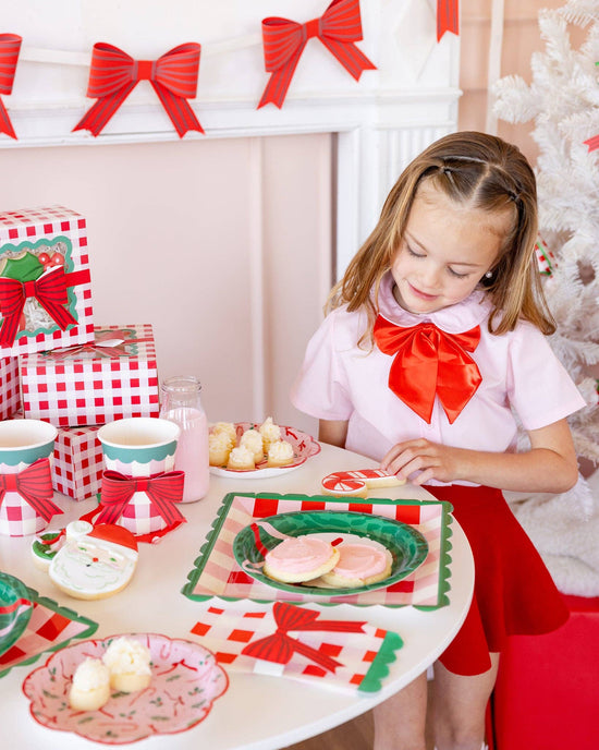 Plaid Cups with Bows