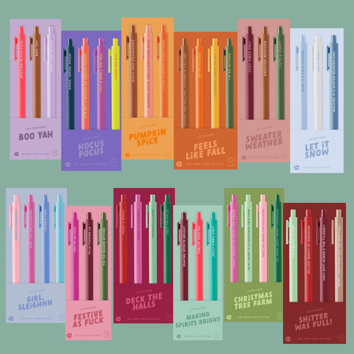 Boo Yah Jotter Pen 3 Pack
