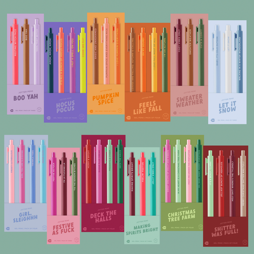 'Tis The Damn Season Jotter Pen 4 Pack