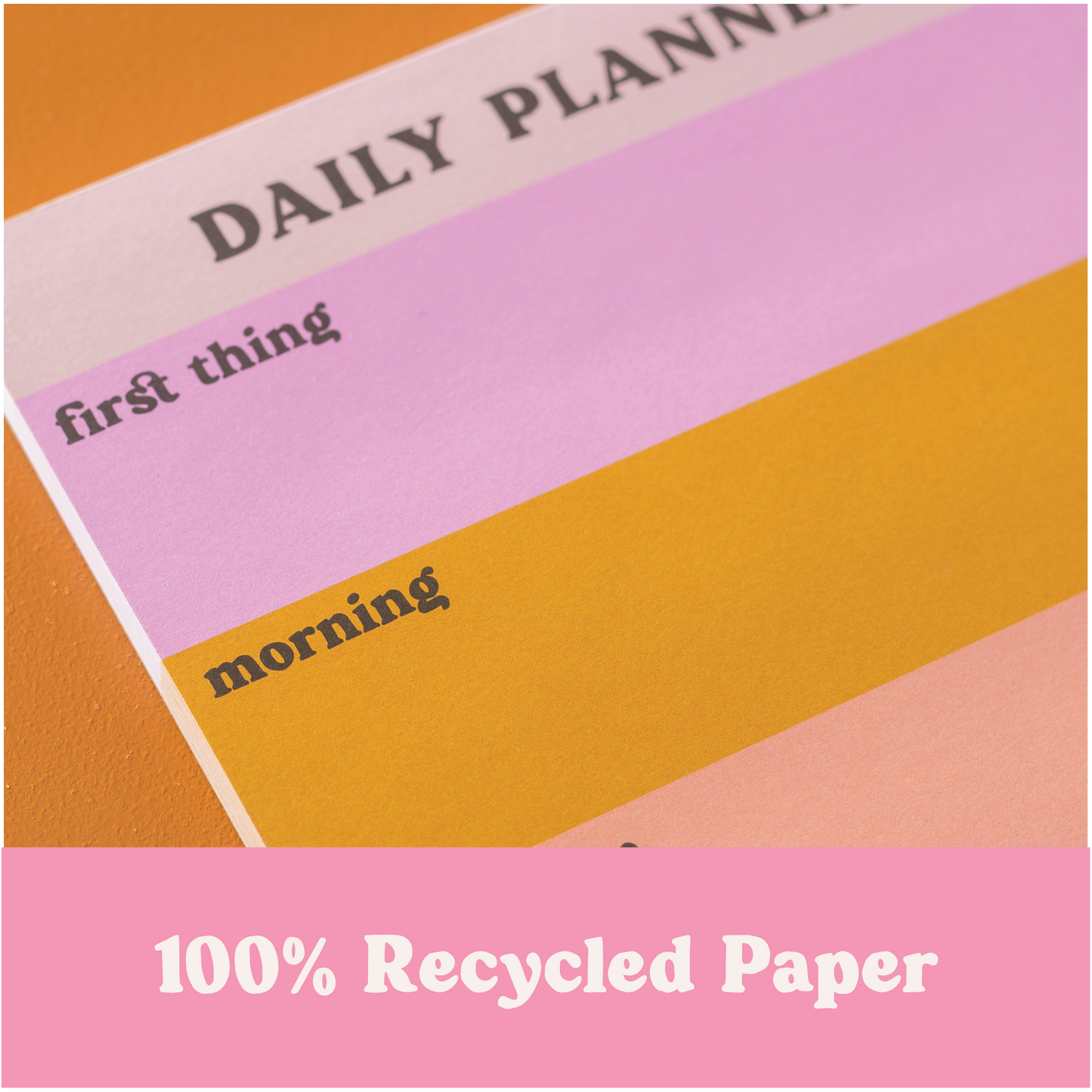 Daily Planner Notepad - Pastel Sunset
