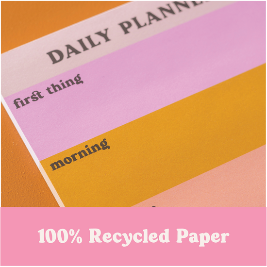 Daily Planner Notepad - Pastel Sunset