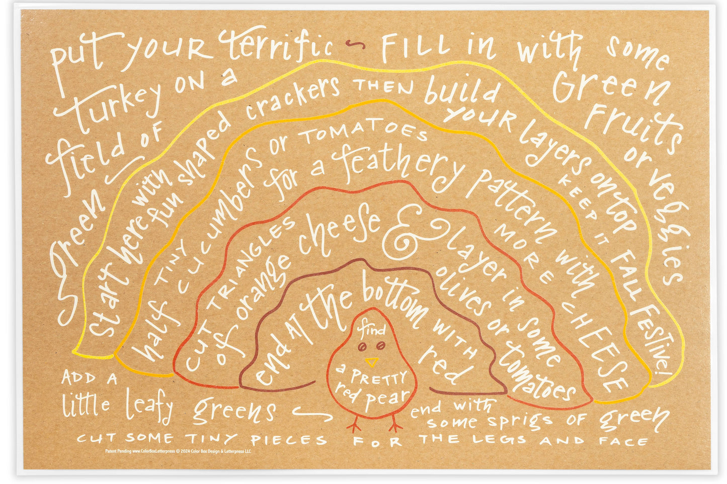 Charcuterie Cheat Sheet - Thanksgiving Turkey