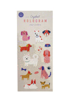 Dogs Hologram Clear Sticker Set