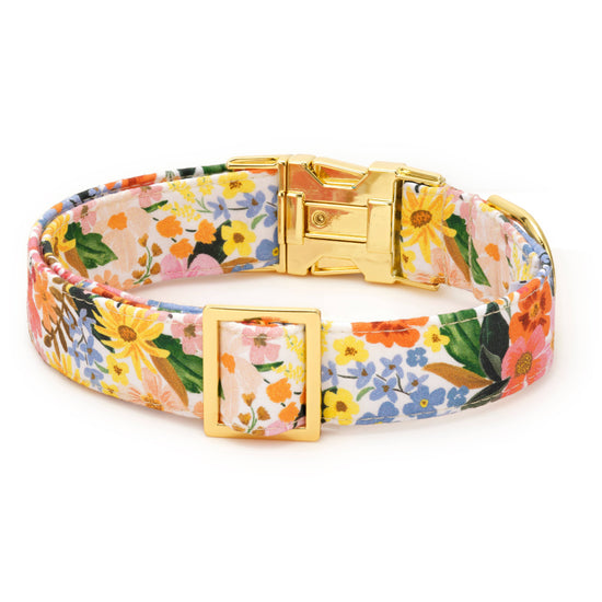 Rifle Paper Co. x TFD Marguerite Dog Collar: M/ Gold