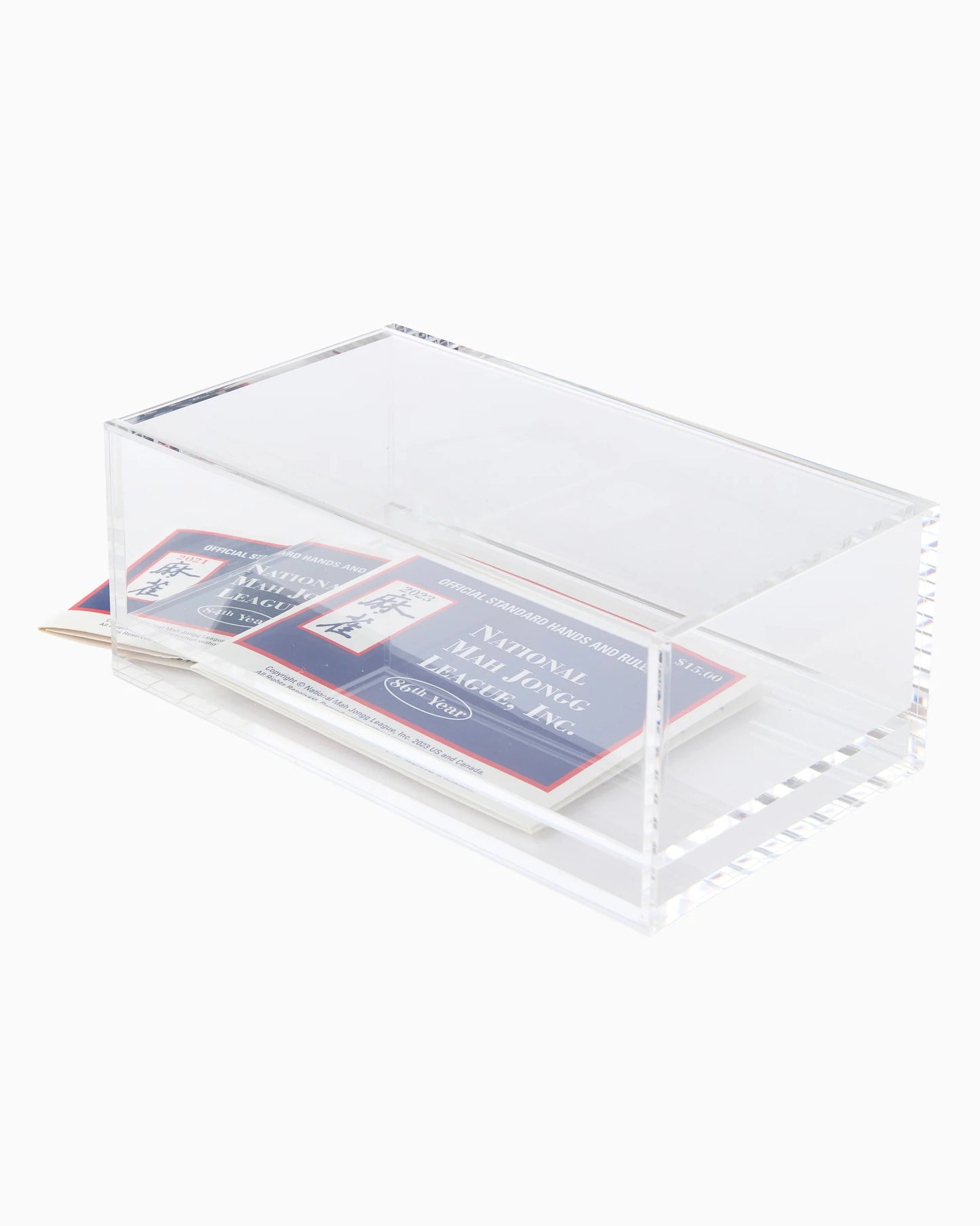Clear Acrylic Mahjong Storage Box