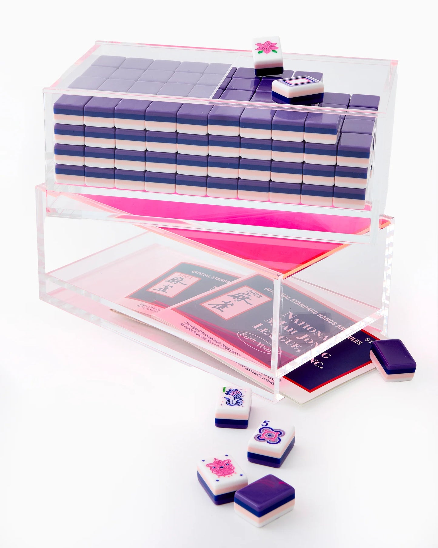 Clear Acrylic Mahjong Storage Box