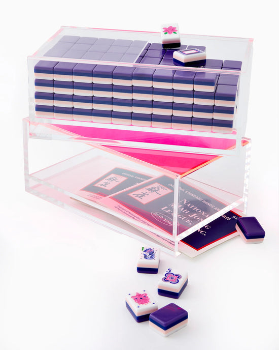 Clear Acrylic Mahjong Storage Box