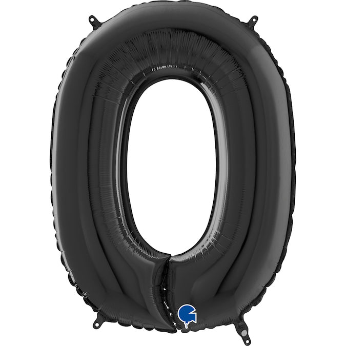 Foil Number Balloons - Black