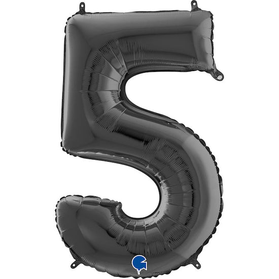 Foil Number Balloons - Black