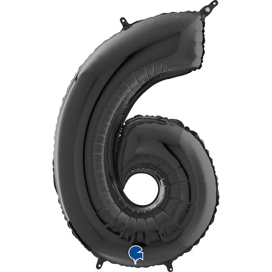 Foil Number Balloons - Black