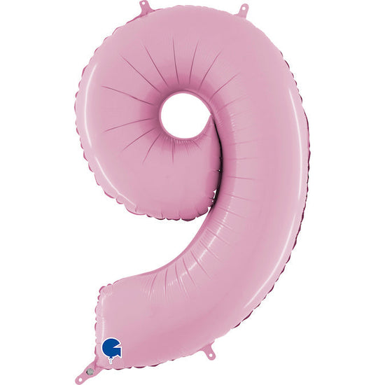 Foil Number Balloons - Pastel Pink