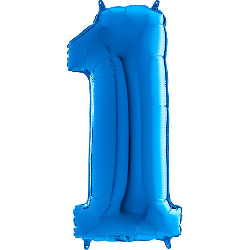 Foil Number Balloons - Blue