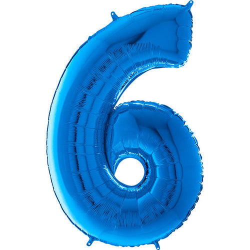 Foil Number Balloons - Blue