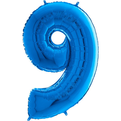 Foil Number Balloons - Blue