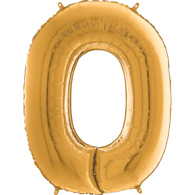 Foil Number Balloons - Gold
