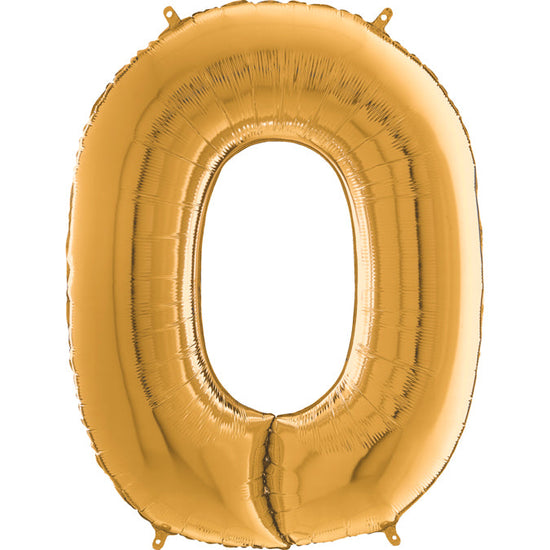 Foil Number Balloons - Gold