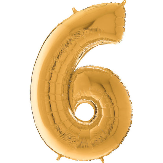 Foil Number Balloons - Gold