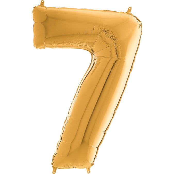 Foil Number Balloons - Gold