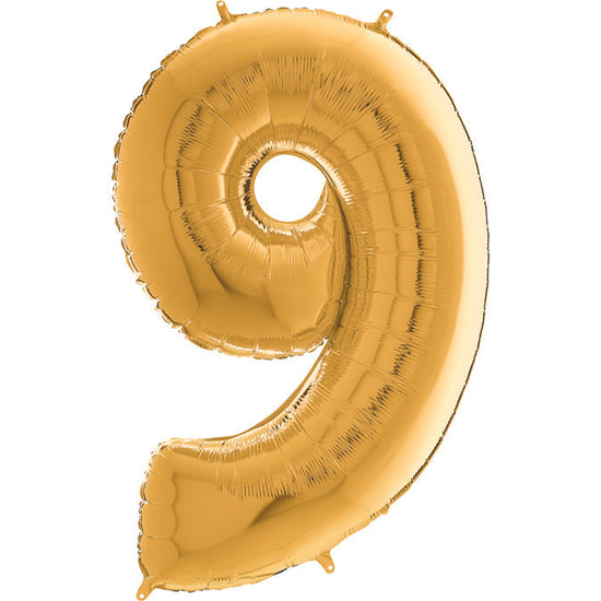 Foil Number Balloons - Gold