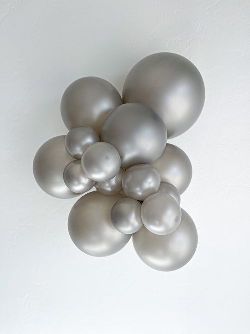 Metallic Silver - Standard Helium Balloons